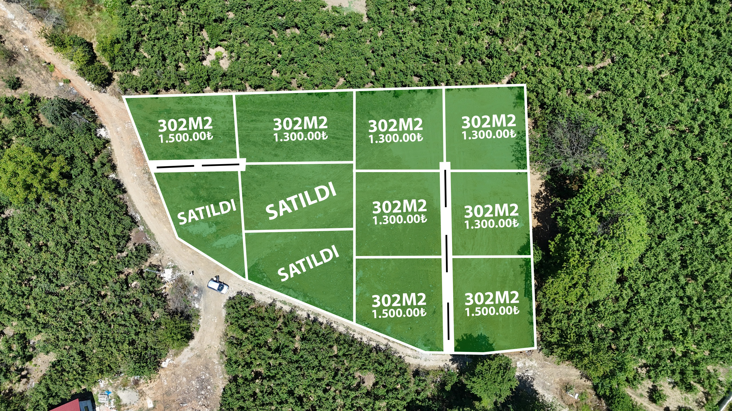 302 M2 PROJELİ HARÇLARI ÖDENMİŞ TAM BAĞIMSIZ MÜSTKAİL VİLLA ARSASI - Görsel 1